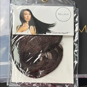 Clip-In Bangs Dark Brown #2 Bellami Cleopatra Human Hair